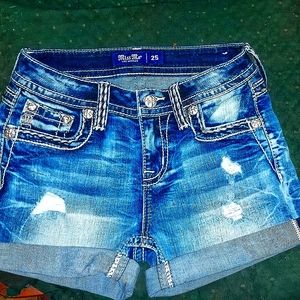 Size 25 Miss Me Shorts
